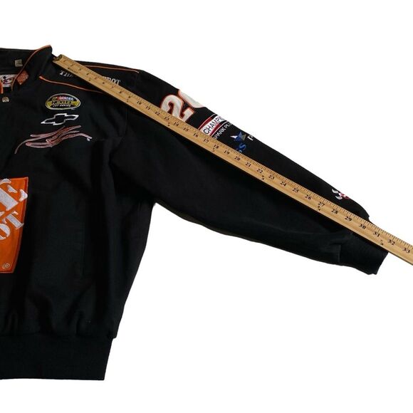 Vintage Chase Authentics Tony Stewart No. 20 Home Depot NASCAR Bomber Jacket XL - Picture 15 of 16